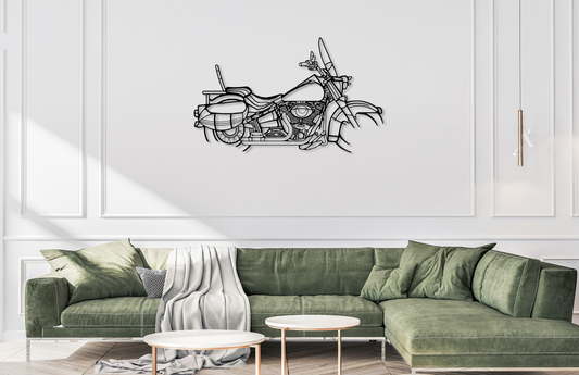 HD Softail Metal Wall Art Silhouette