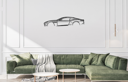 Silhouette d'art mural en métal Aston DBS Superleggera