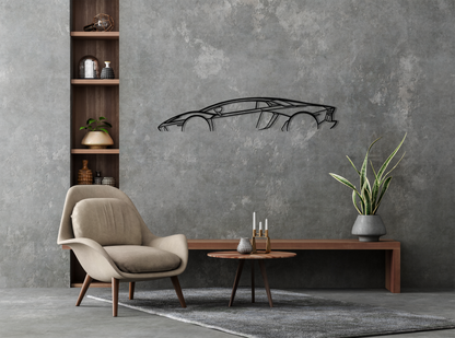 Aventador Metal Wall Art Silhouette