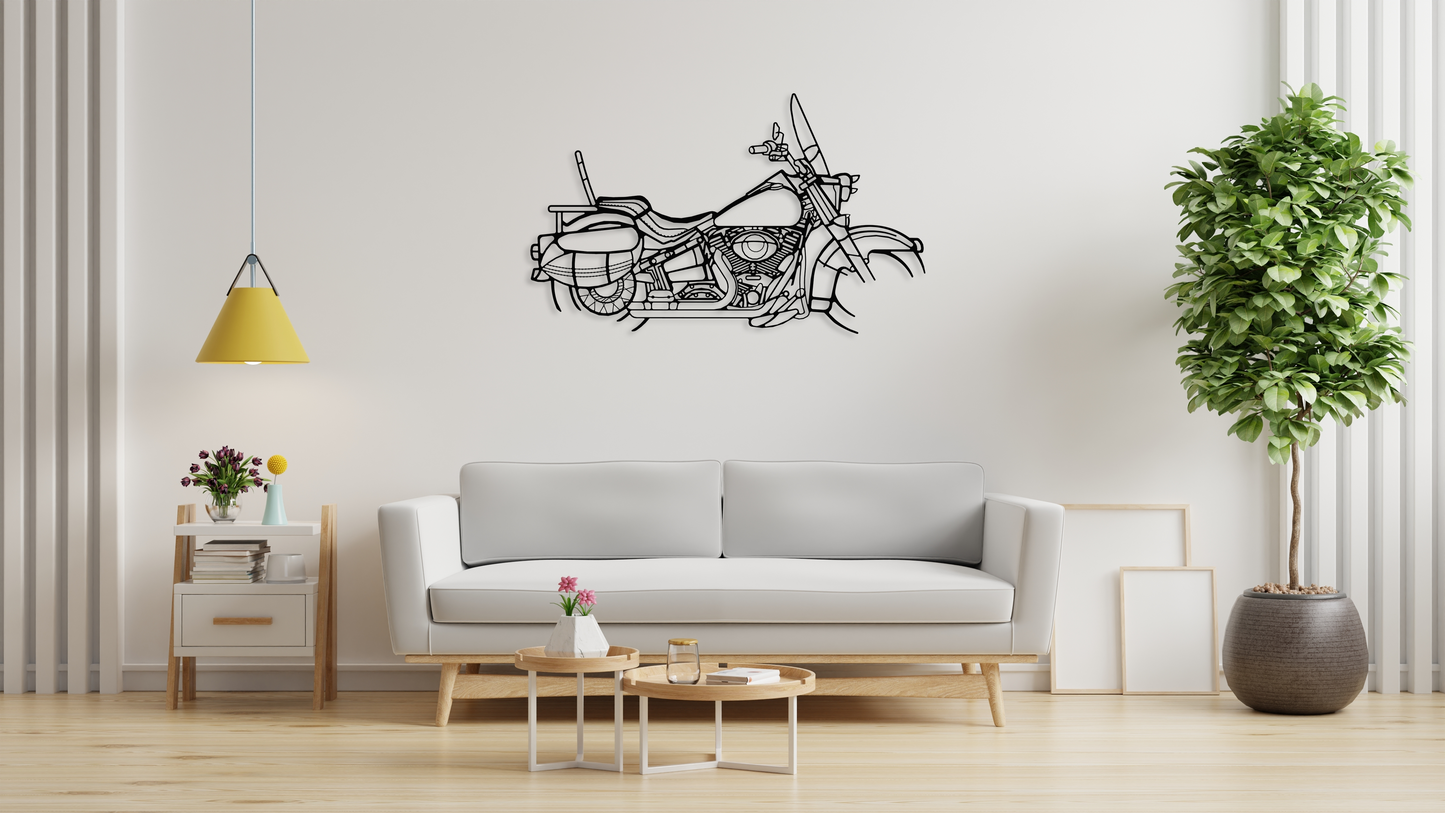 HD Softail Metal Wall Art Silhouette