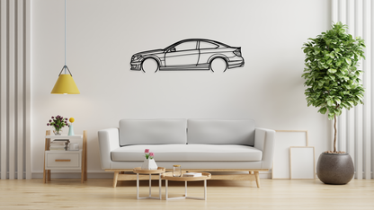 C63 AMG Metal Wall Art Silhouette