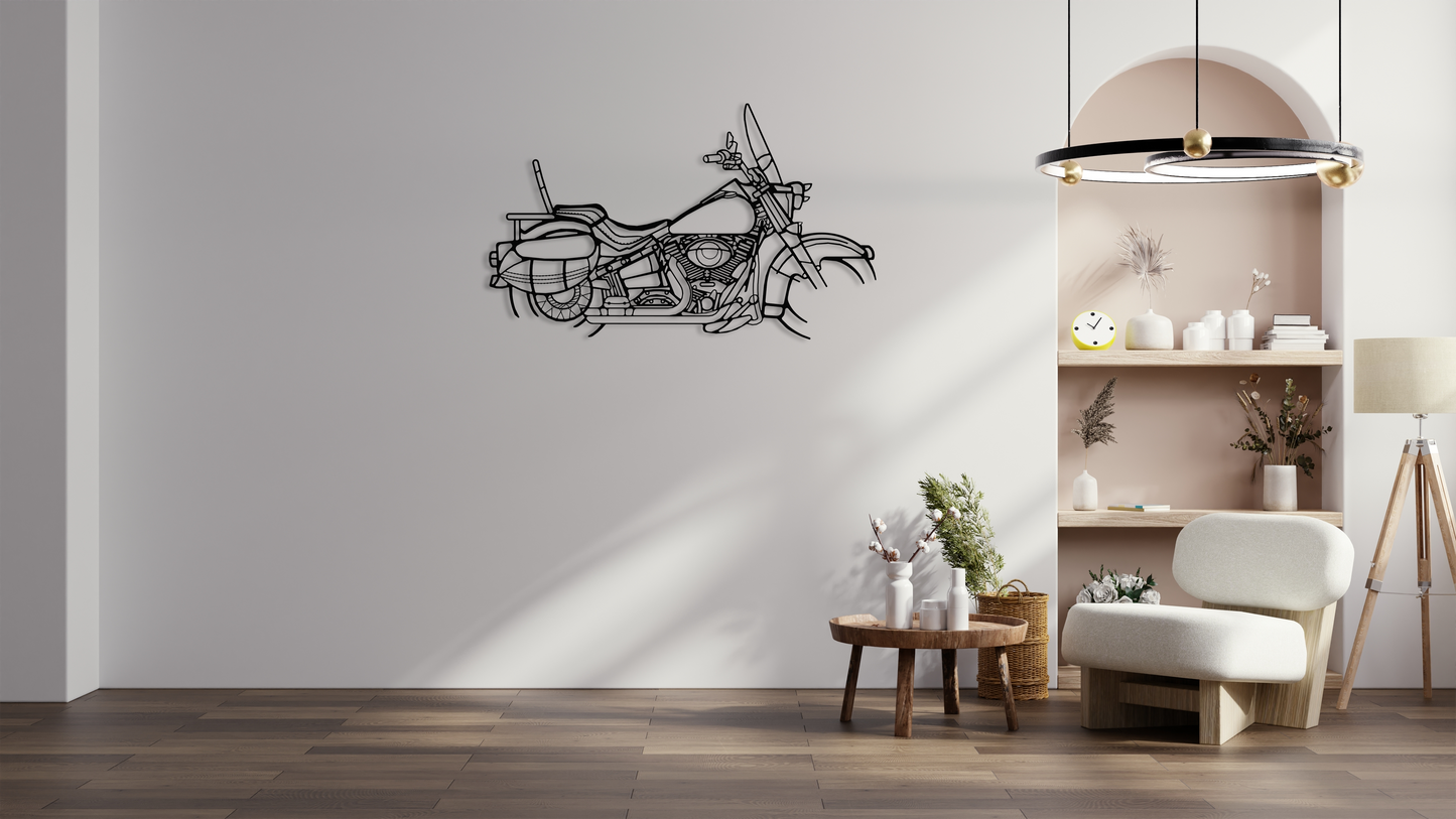 HD Softail Metal Wall Art Silhouette