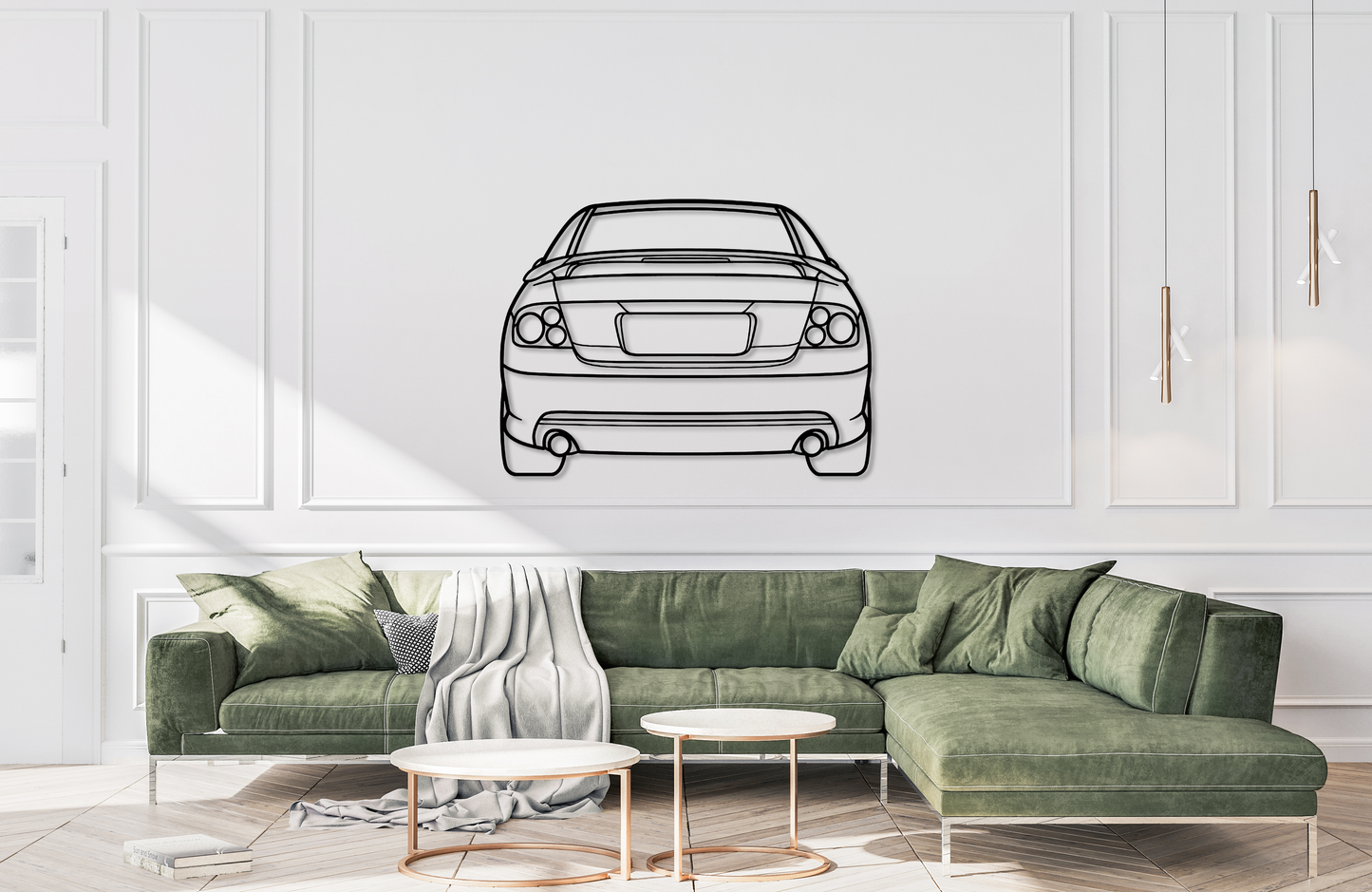 2006 GTO Metal Wall Art Back