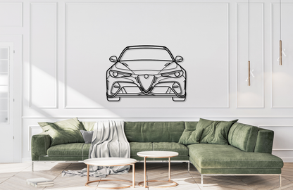 Giulia GTAm Metal Wall Art Front