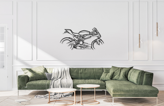 899 Panigale Metal Wall Art Silhouette