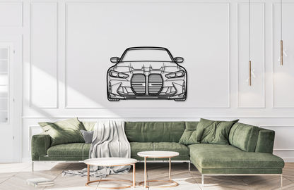 G80 Performance M3 Metal Wall Art Front