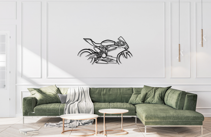 959 Panigale Corse Metal Wall Art Silhouette