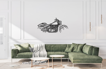 Fat Boy Metal Wall Art Silhouette