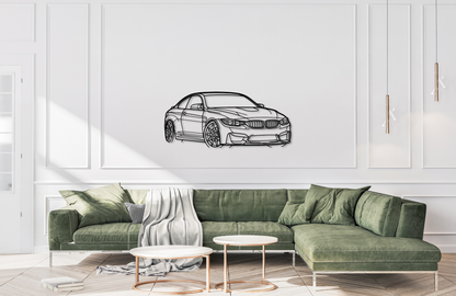 F82 M4 Metal Wall Art Front Angle