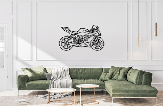 2016 Ninja ZX6R 636 Metal Wall Art Silhouette