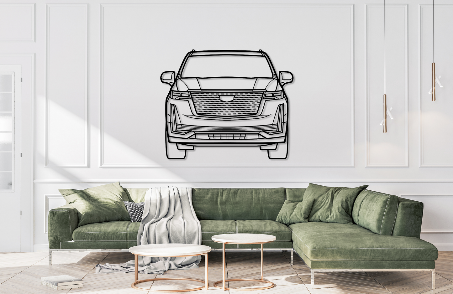 2021 Escalade Metal Wall Art Front