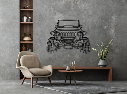 Wrangler Offroad Metal Wall Art Front