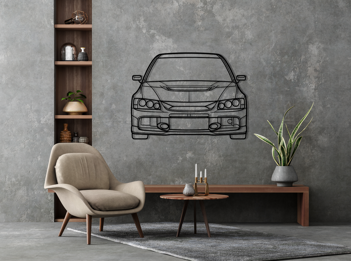 EVO 9 Metal Wall Art Front