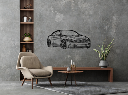 F82 M4 Metal Wall Art Front Angle