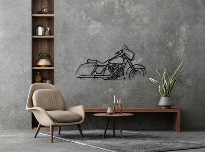 Street Glide Metal Wall Art Silhouette