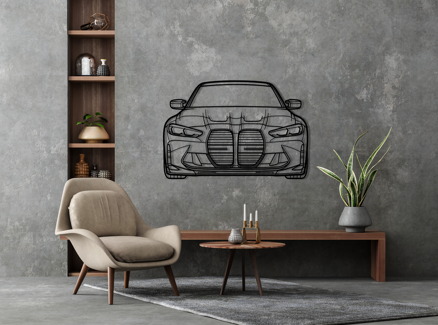 G80 Performance M3 Metal Wall Art Front