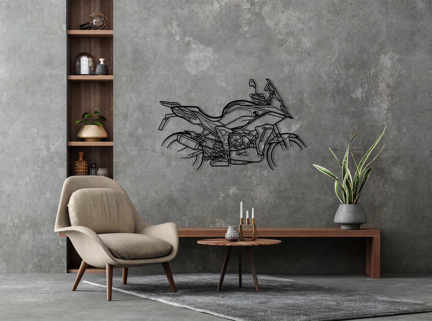 S 1000 XR Metal Wall Art Silhouette