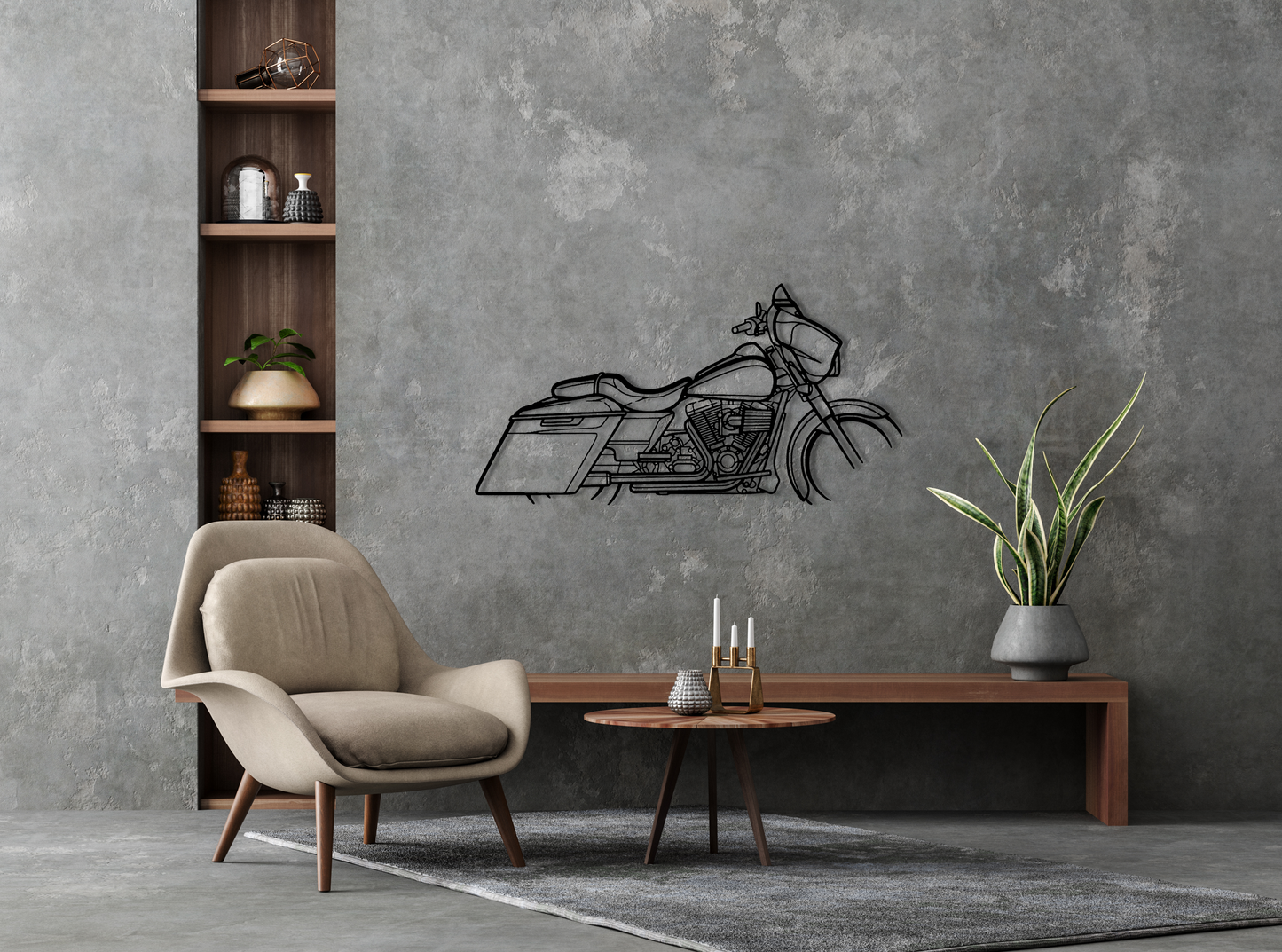 2014 Street Glide Metal Wall Art Silhouette