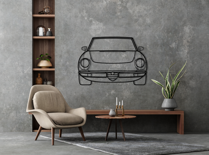 Alfa Spider Metal Wall Art Front