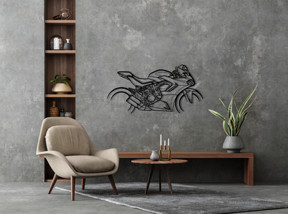 2022 SuperSport 950S Metal Wall Art Silhouette